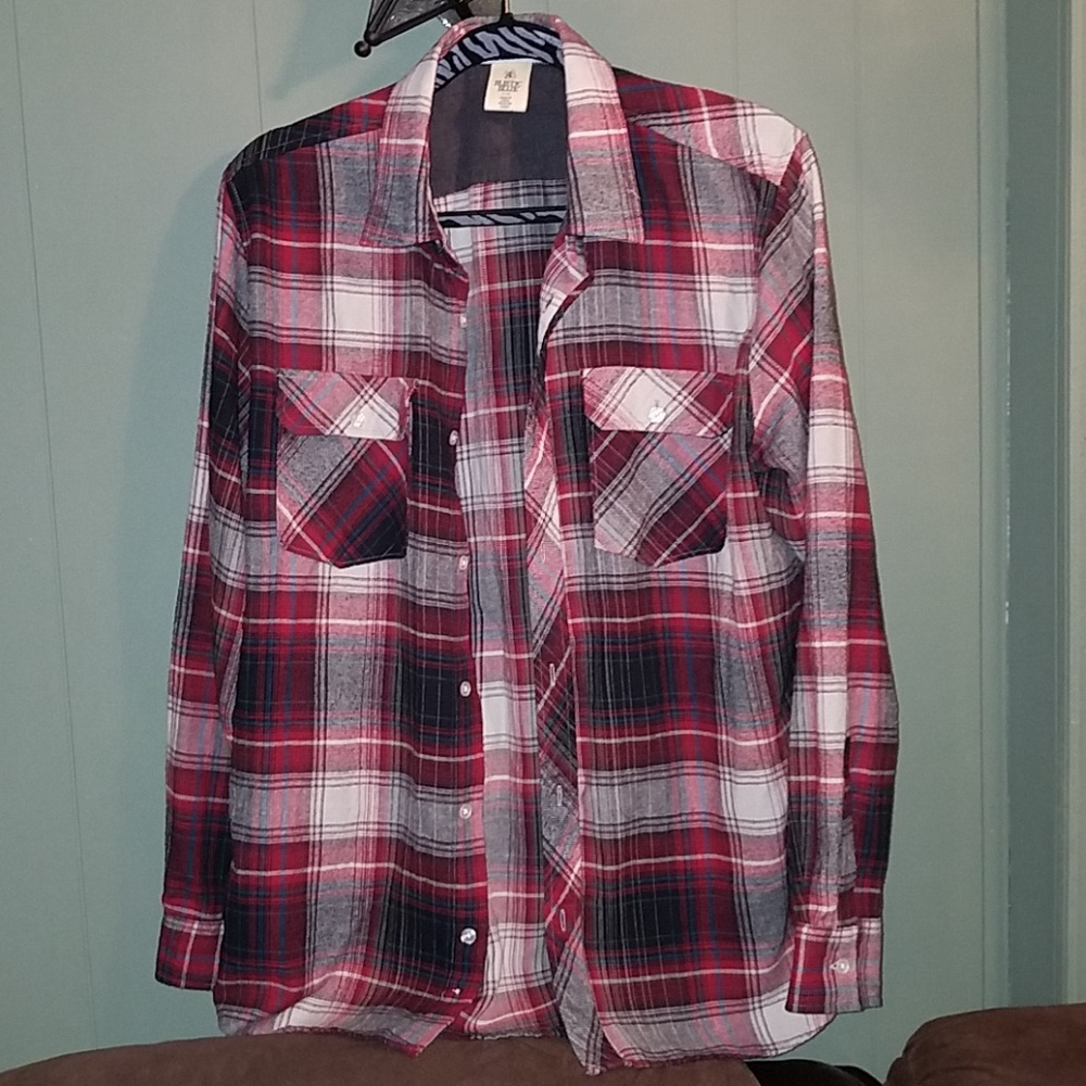 Rustic Blue Flannel Shirt